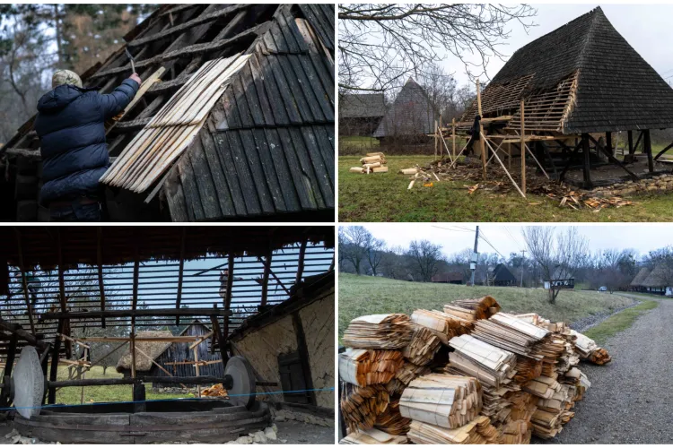 Lucrări de amploare în Parcul Etnografic „Romulus Vuia” din Cluj: Opt obiective restaurate simultan pentru prima dată în 15 ani