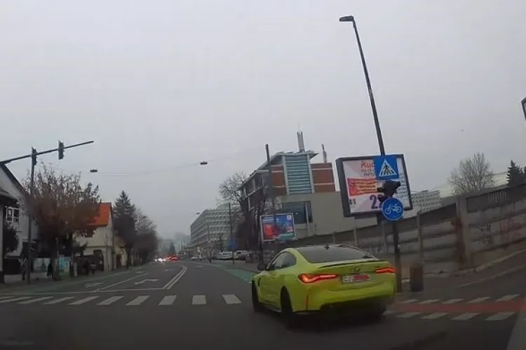 VIDEO „Rachetă” filmată pe străzile Clujului. Mergea atât de tare că i-am putut afla marca doar cu ajutorul AI