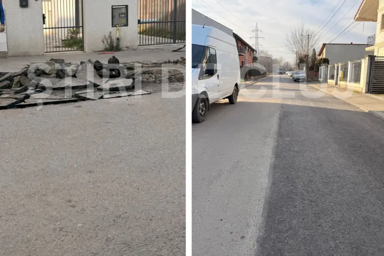VIDEO. Asfalt proaspăt turnat, spart din nou după doar 10 zile! Clujenii de pe o stradă s-au săturat de șantier și acuză: „Lucrări și costuri enorme”