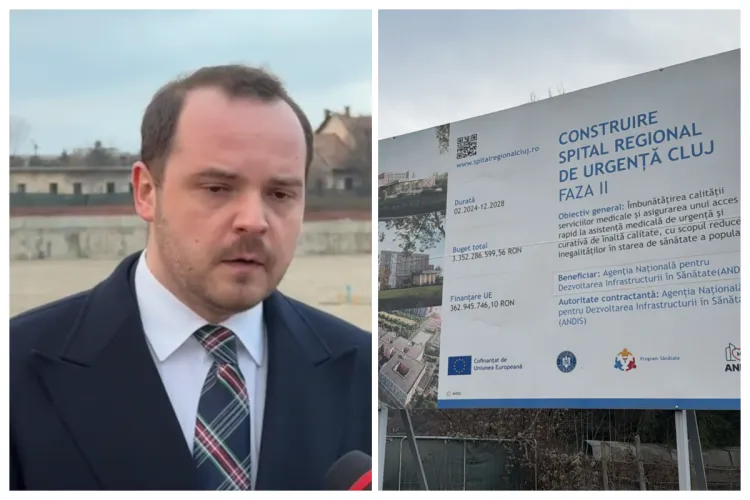 VIDEO. Ministrul Sănătății: Spitalul Regional de la Cluj e „atipic”. „Toți ofertanții au contestat licitația. Lucrările vor începe în vara anului viitor”