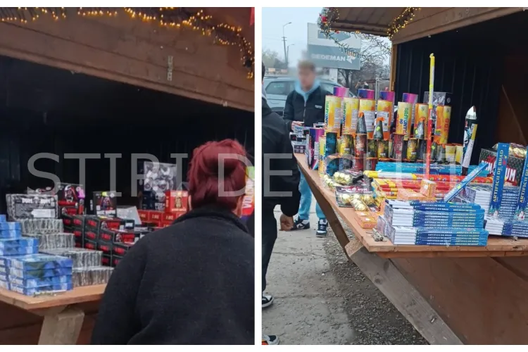 Comerț cu articole pirotehnice, semnalat într-o zonă intens circulată din Cluj-Napoca: „Am văzut că se comercializează” FOTO