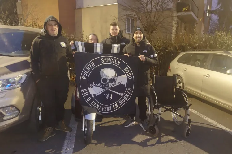 Solidaritate în alb și negru! Banii strânși de fanii „U” Cluj, transformați în sprijin real: „Facem bine cât ne ține!” FOTO