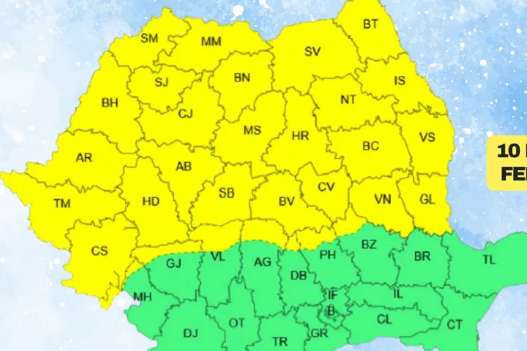 Atenționare meteo: Cod galben de ger la Cluj și în multe județe din țară. Vor fi temperaturi extrem de scăzute și ger. Ce vă sfătuiește ISU Cluj