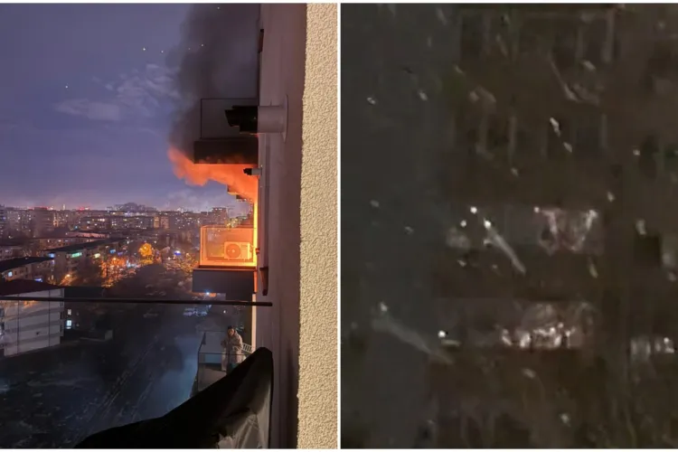 VIDEO. Un bărbat a aprins artificii în balcon și a dat foc la casă. „Se știe că e ilegal să dai afară cu ele, nimeni nu zice nimic de interior”