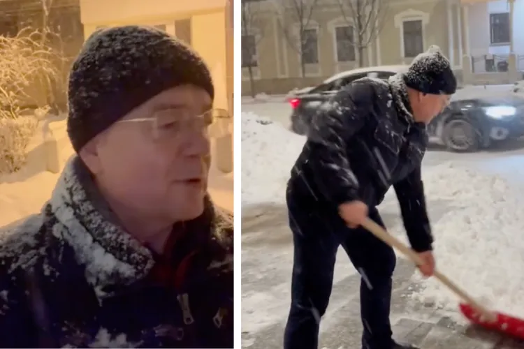 VIDEO. Clujul acoperit de zăpadă. Nu ieșiți cu mașinile, dacă nu e neapărat nevoie. Circulați cu maximă prudență!