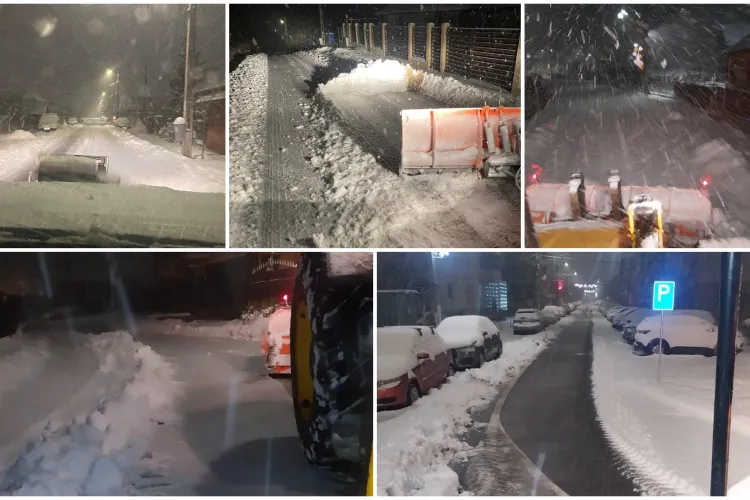 Ninsorile grele de ieri dau peste cap comuna Apahida din Cluj: Autoritățile intervin cu toate forțele și cer cetățenilor să ajute și ei cum pot