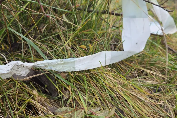 FOTO Pădurea Hoia-Baciu, lăsată în urmă cu gunoaie după un concurs de alergare. Semnal de alarmă tras de un clujean: „ Ne afectează gunoaiele lăsate!”