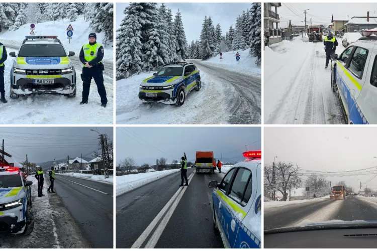 Sezonul rece testează nervii șoferilor: Poliția Cluj anunță controale și monitorizare continuă pe toate arterele importante din județ