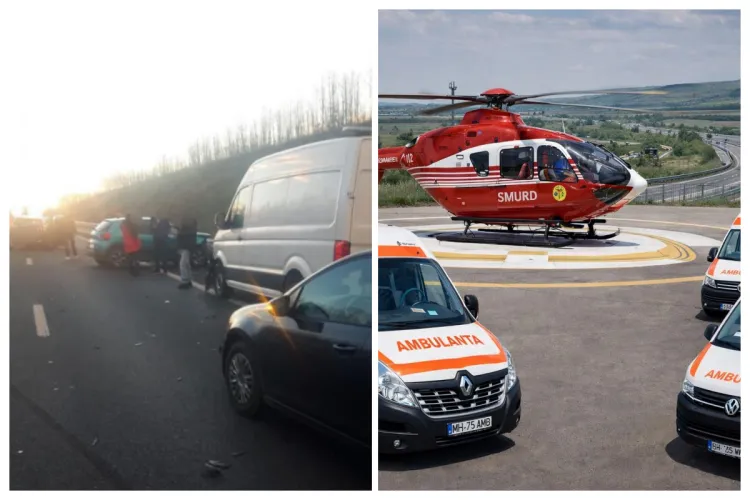 Accident extrem de grav pe DN 12! 11 mașini și 27 de persoane implicate: Ministrul Sănătății, acum: „Am activat planul roșu. Situația este în dinamică”