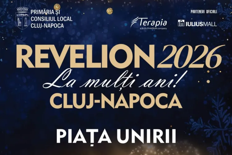 Programul de Revelion 2026 în Piața Unirii din Cluj-Napoca: Concerte, spectacol de drone și lumini vă așteaptă să deschideți șampania în noaptea dintre ani