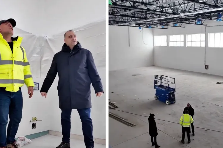 VIDEO. Iarna blochează șantierele din Cluj, dar la Borhanci se muncește în continuare! Ce se întâmplă cu hub-ul educațional