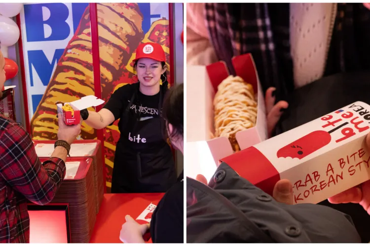 Sute de clujeni au luat cu asalt Bite Me Korea în Iulius Mall: Corndog-ul reinterpretat face furori printre clujeni. Meniul îți va lăsa cu gura apă