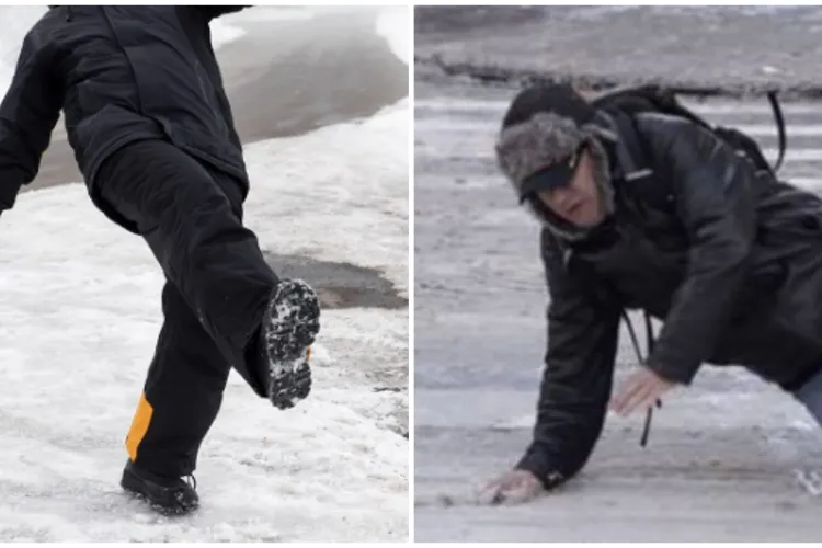 „Mersul pinguinului” a pus stăpânire pe Cluj-Napoca, din cauza nămeților. Clujenii, în pericol dacă fac un pas greșit: „Este foarte greu de mers pe jos”