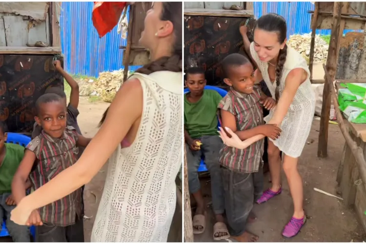 VIDEO. Georgiana Lobonț, emoționată până la lacrimi. S-a întâlnit cu mai mulți copii necăjiți din Africa și a înțeles sensul vieții: „Ne-au dat o lecție!”