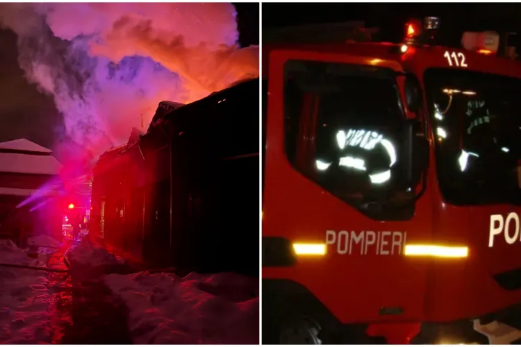 O casă a luat foc într-un cartier din Câmpia Turzii. Vecinii au fost treziți de fumul dens și au fugit în stradă