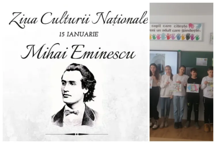 Peste 30.000 de elevi clujeni, implicați astăzi în evenimente dedicate lui Mihai Eminescu. Ce au pregătit școlile din Cluj de Ziua Culturii Naționale