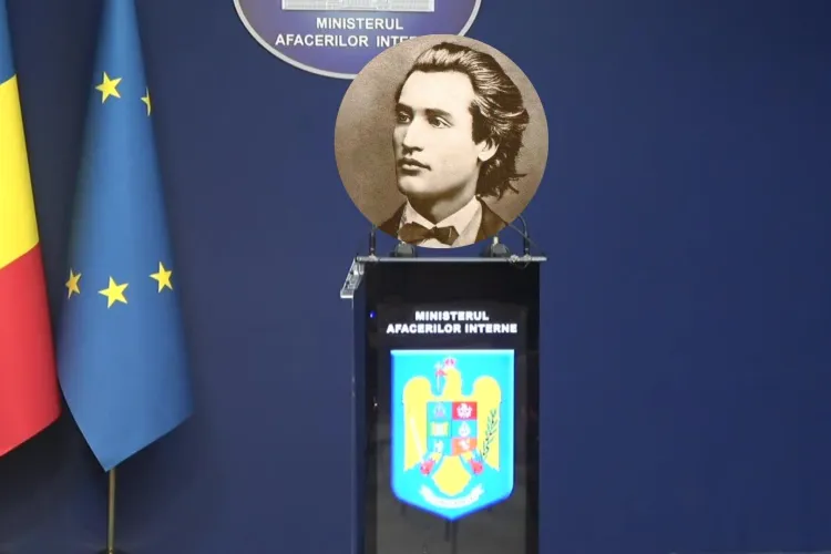 MAI nu și-a „învățat” poezia: Versuri greșite de Eminescu, postate de Ziua Culturii Naționale: „Ați văzut codrii, dar nu și poezia”