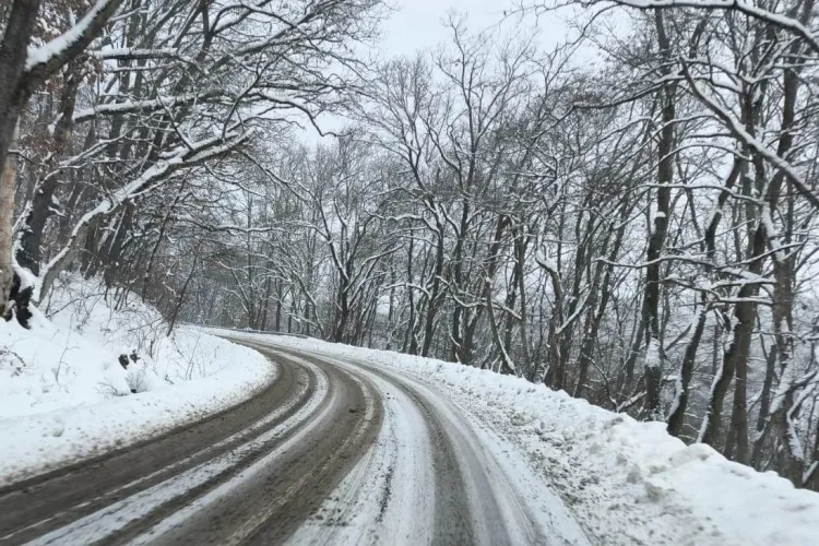 Ninsori și polei în județul Cluj! Autoritățile acționează pe toate drumurile județene, șoferii trebuie să circule cu maximă prudență