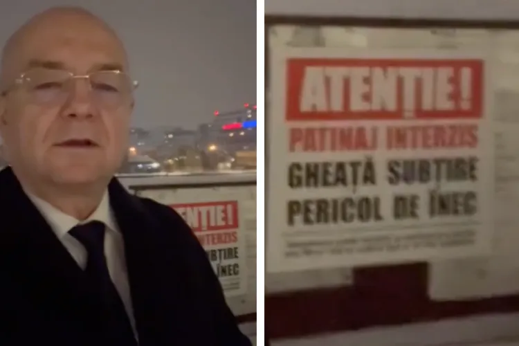 VIDEO. Pericol pe lacurile din Cluj-Napoca! Emil Boc face apel la clujeni: „Nu vă jucați cu viața”: Poliția Locală intră în acțiune