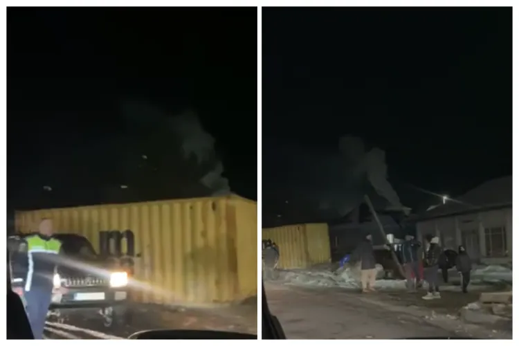 VIDEO. Accident în Vâlcele, Cluj, în urmă cu puțin timp: Container uriaș răsturnat pe șosea! Traficul este afectat, iar autoritățile intervin chiar acum!