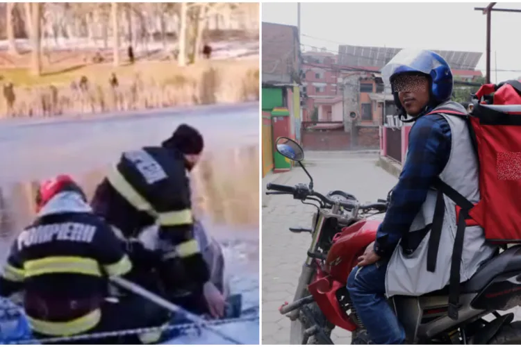 Un muncitor nepalez și-a riscat viața pentru a salva o copilă de 5 ani dintr-un lac înghețat. Livratorul nu a stat pe gânduri 