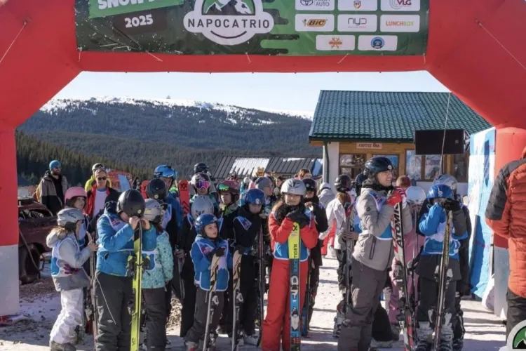 Zăpadă, schi gratuit și șanse egale pentru toți: SnowDay aduce copii din medii defavorizate pe pârtie pentru prima lor experiență de iarnă la Buscat