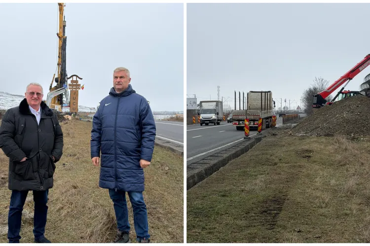 Deputatul clujean Remus Lăpușan și primarul din Jucu anunță intrarea „în linie dreaptă” a pasajului strategic dintre DN1C și TETAROM III FOTO/VIDEO 