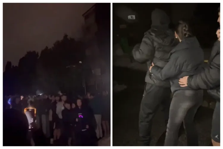 VIDEO. Mega-Party afară în Observator, Cluj: Studenții lăsați în beznă în sesiune au ieșit la horă și Dansul pinguinului. Cine vrea matematici complicate?