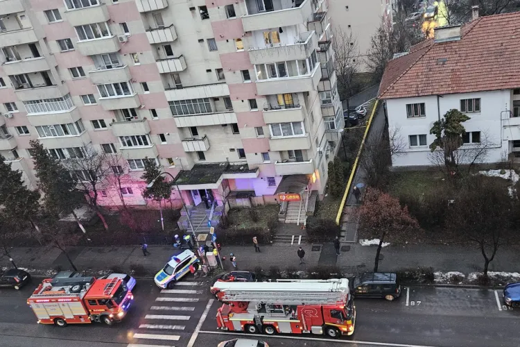 Incendiu la un apartament de pe Calea Florești din Cluj-Napoca