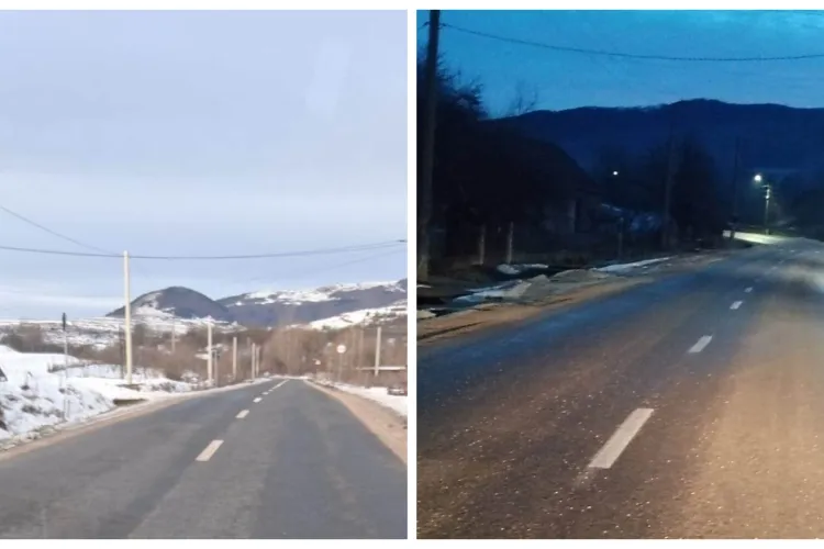 Drumurile județene din Cluj, pline complet de polei: S-au făcut intervenții masive în zona de munte pentru a curăța drumurile