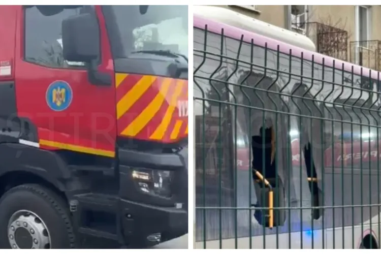 O ambulanță SMURD a fost implicată într-un accident cu un autobuz CTP, în timp ce mergea la incendiu în Florești. Intervenție sub presiune în Cluj! 