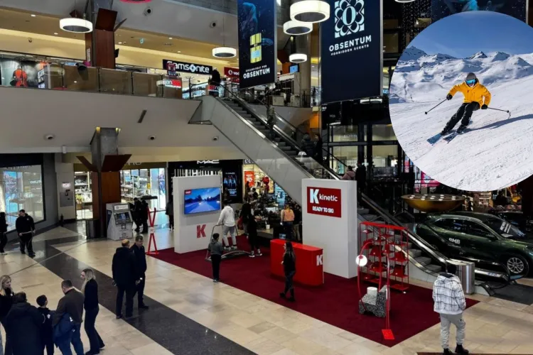 Pregătește-te de munte la Iulius Mall Cluj: Testează-ți abilitățile la simulatorul de schi și echipează-te pentru aventuri de neuitat pe pârtie