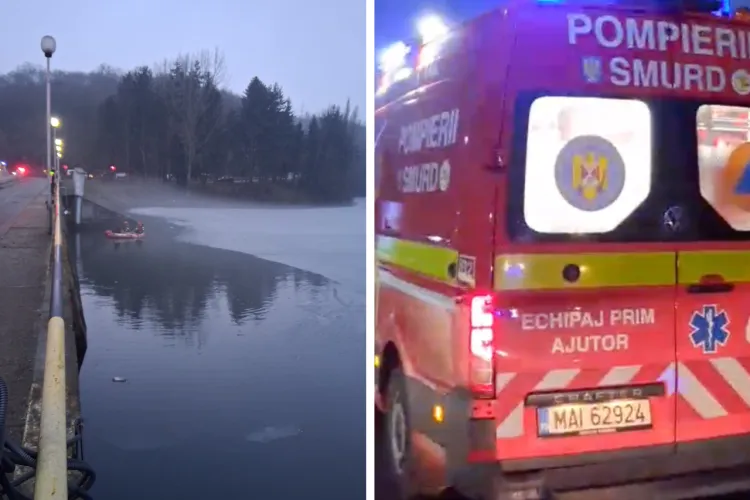 Bărbatul dispărut în apele barajului Gilău a fost adus la mal de scafandri: Pompierii și scafandrii au finalizat operațiunea