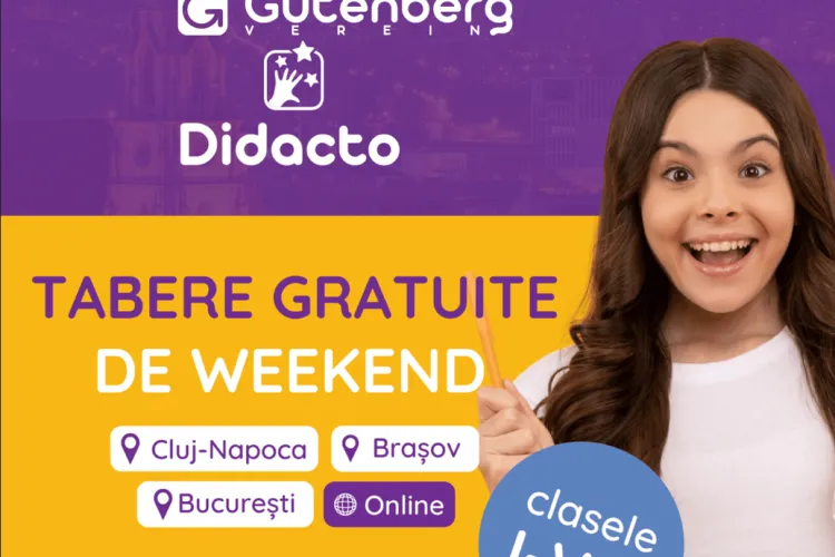 Tabere GRATUITE de limbi străine pentru elevi, la Cluj. Cursurile sunt asigurate de profesori experimentați. Vezi cum te înscrii