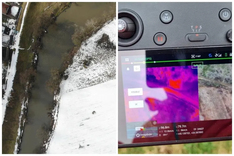 Salvatori din două județe încă îl caută, după 16 zile, pe copilașul de 4 ani căzut în Someș la Gherla