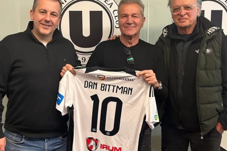 Surpriză de proporții pe Cluj Arena: Dan Bittman și Edi Petroșel, alături de „Șepcile roșii” la meciul câștigat împotriva Oțelului