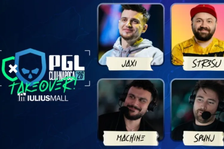 Adrenalină la cote maxime în Cluj-Napoca: PGL 2026 se vede live în Iulius Mall, iar fanii au ocazia să își întâlnească idolii din esports