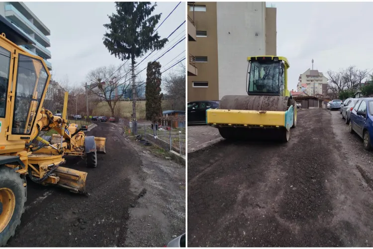 Excavatoarele au intrat pe Strada Brăduțului din Cluj-Napoca, după semnalul tras de ȘTIRI DE CLUJ! Când va fi modernizată complet strada