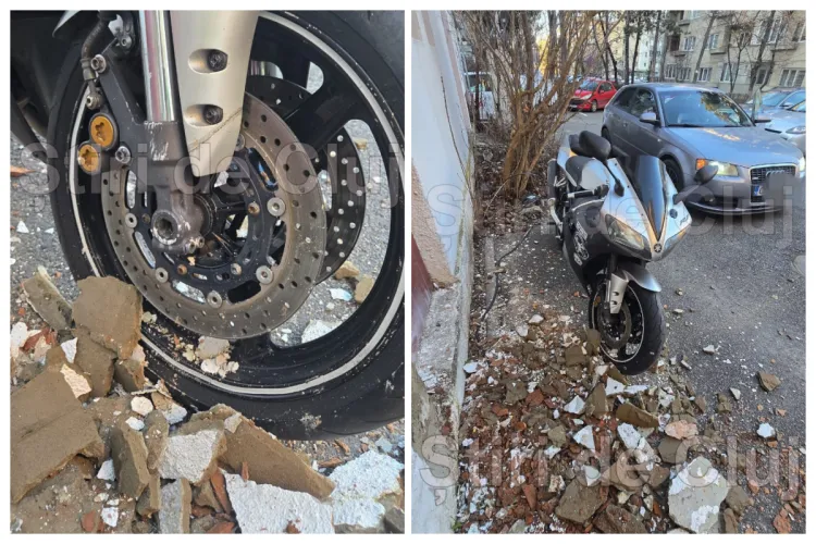 Incident periculos la Cluj: Bucăți uriașe de tencuială, căzute de pe o centrală de termoficare: „Am sunat. N-a venit nimeni. Așteptăm să moară un copil?”