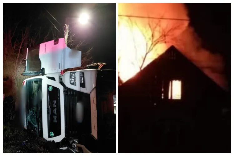 Noapte grea pentru pompierii clujeni! Au fugit de la o intervenție la alta: Abia au ajuns la un accident și alarma a sunat pentru un incendiu!