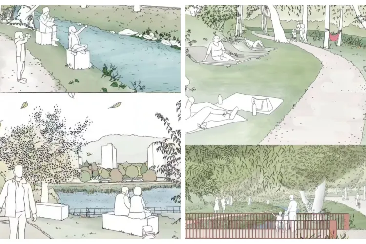 Vești mari pentru clujeni: Un nou parc uriaș se construiește între Someș și strada Plopilor, cu finalizare în 2026. Ce facilități va avea - VIDEO