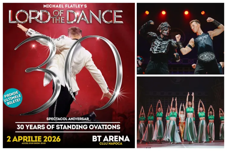 Ultimele bilete pentru Lord of the Dance la Cluj-Napoca. Cadoul perfect de 8 Martie, o experiență care se trăiește în aprilie! Show-ul e aproape sold out!
