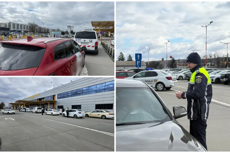 Descinderi la Aeroportul din Cluj-Napoca! Polițiștii de frontieră și jandarmii au intervenit! Peste 130 de persoane luate in vizor FOTO