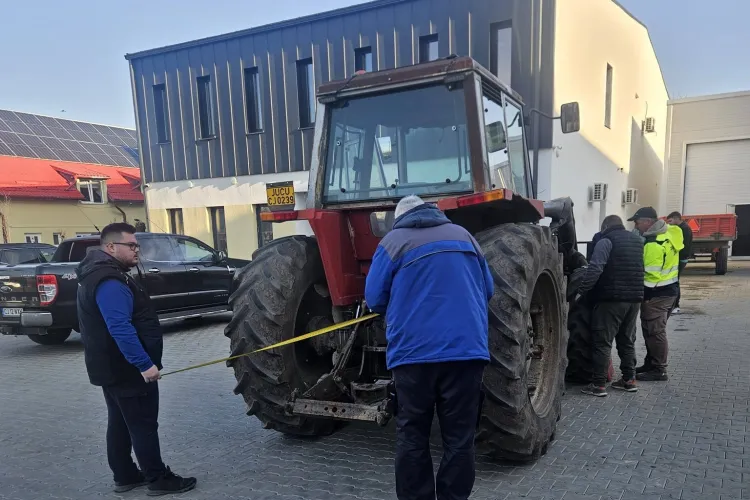 Fermierii din Cluj au primit o veste bună! RAR-ul le-a verificat utilajele în curtea primăriei, chiar înaintea campaniei de primăvară