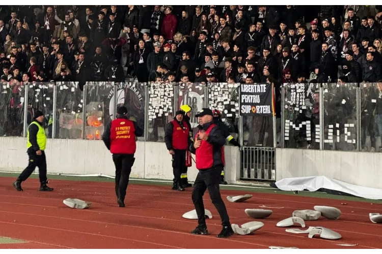 Peluza Vișinie reacționează, după haosul lăsat în urmă pe Cluj Arena: „Considerăm că este o replică “ochi pentru ochi și dinte pentru dinte”