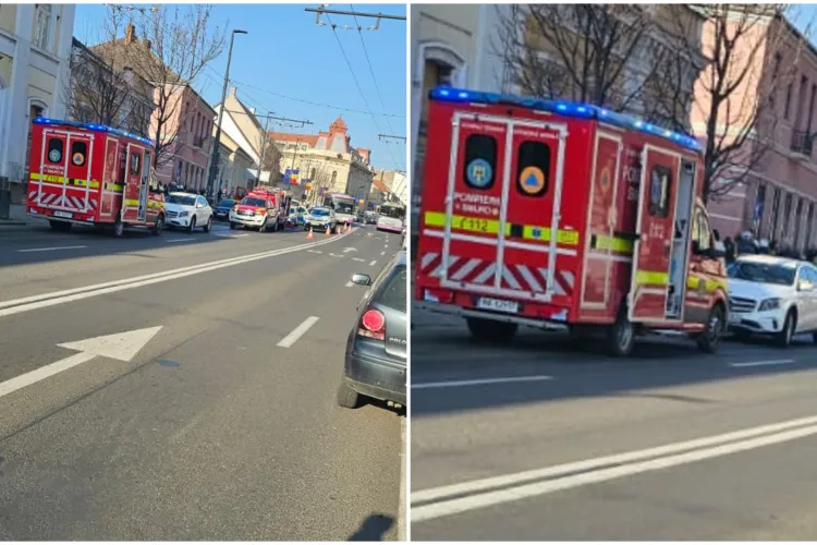 VIDEO. Accident grav pe Calea Moților din Cluj-Napoca. O tânără de 30 de ani a fost lovită în plin, medicii îi aplică manevrele de resuscitare.