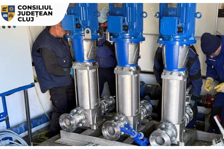 „Schimbarea la față” în  patru localități din Cluj, după modernizarea unei stații de pompare. Investiția se ridică la sute de mii de euro 
