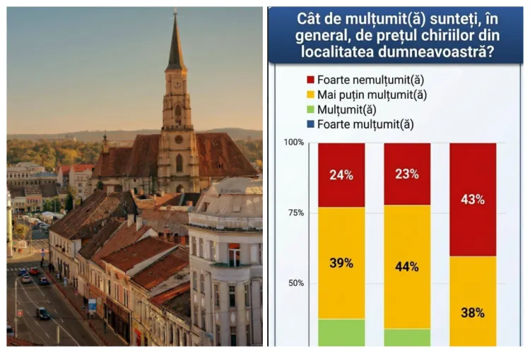Clujenii conduc în topul nemulțumiților de prețul chiriilor din toată România: 81% spun că sunt prea scumpe! Suntem urmați, la mare distanță, de București!