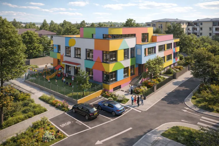 Se construiește o grădiniță nouă în Cluj-Napoca. Proiectul de lângă Grand Hotel Italia urmează să primească undă verde în Consiliul Local