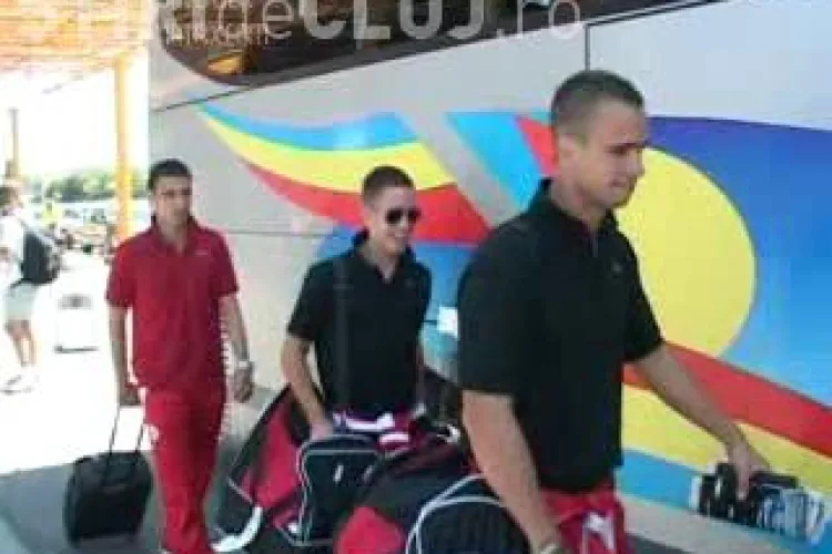 Jucatorii de la TSKA Sofia au ajuns la Cluj pentru meciul de joi cu Steaua - FOTO si VIDEO